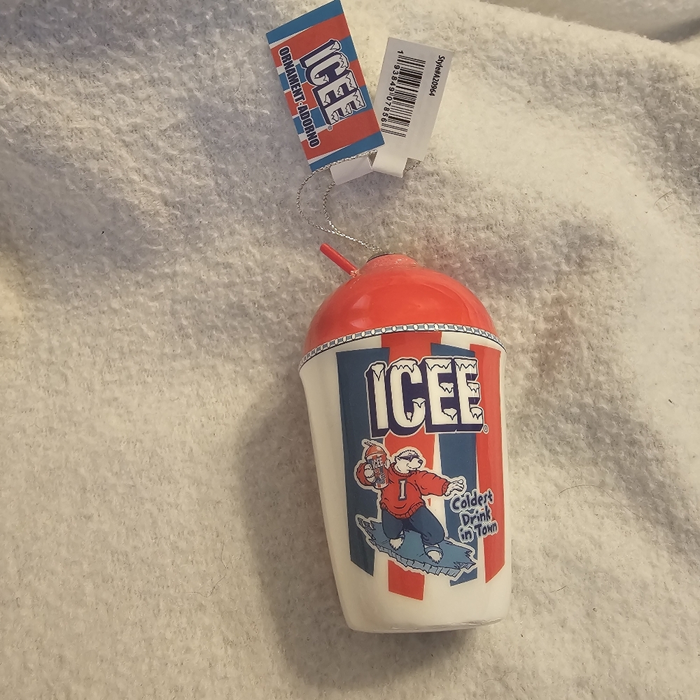 Cherry ICEE Plastic Christmas Ornament By Ruz